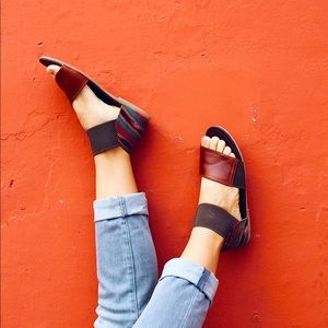 Teysha Leather & Textile Sandals